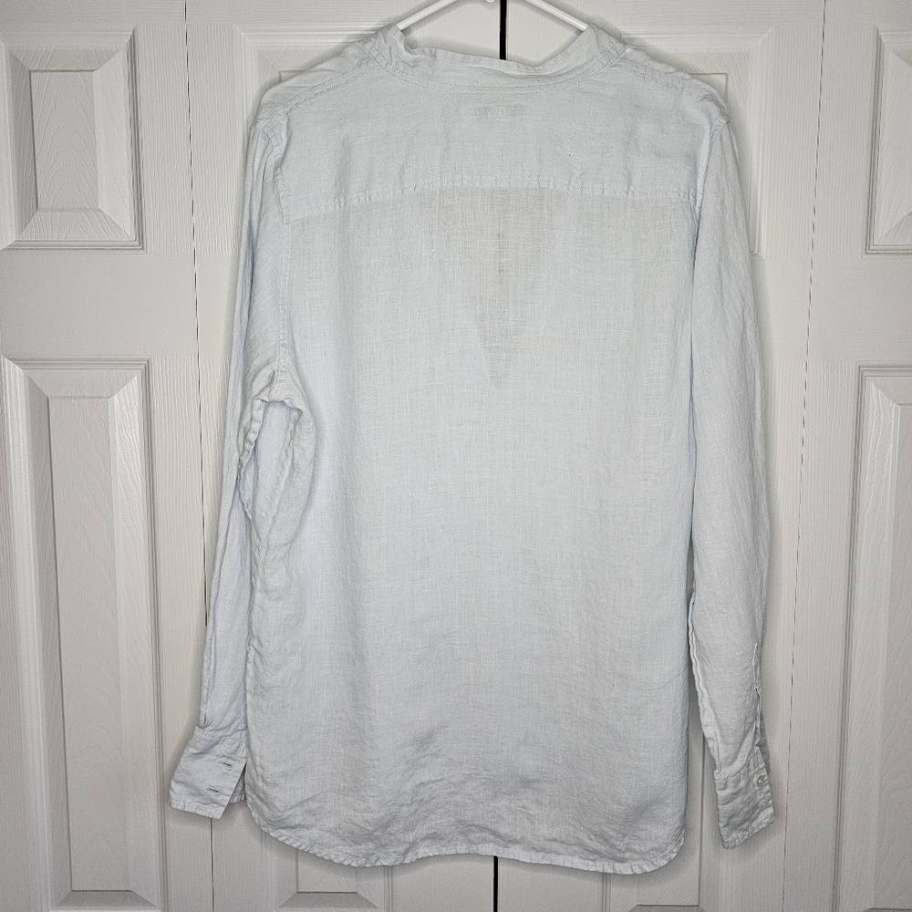 Banana Republic Linen Long Sleeve Shirt Sz xl - Picture 7 of 8